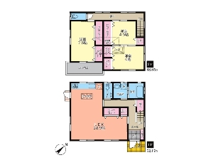 中古一戸建て 船橋市飯山満町3丁目 間取図