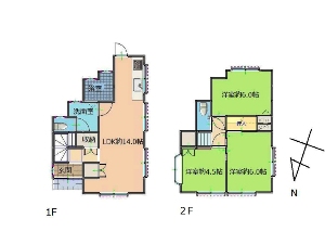 中古一戸建て 船橋市松が丘2丁目 間取図