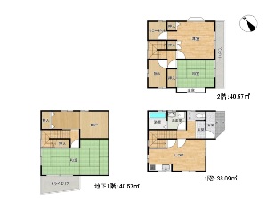 中古一戸建て 船橋市松が丘3丁目 間取図