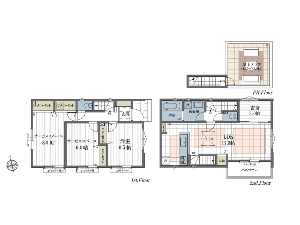 中古一戸建て 船橋市坪井東1丁目 間取図