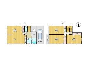 中古一戸建て 船橋市新高根6丁目 間取図