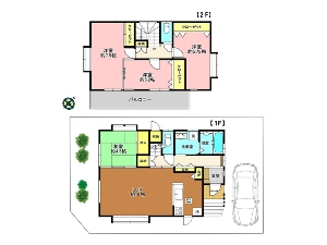 中古一戸建て 船橋市新高根6丁目 間取図