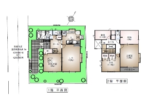 中古一戸建て 船橋市新高根3丁目 間取図