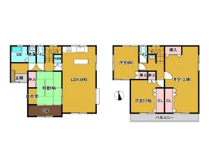 中古一戸建て 船橋市新高根2丁目 間取図