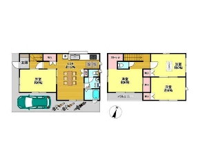 中古一戸建て 船橋市新高根1丁目 間取図 中古一戸建て 船橋市新高根1丁目 間取図