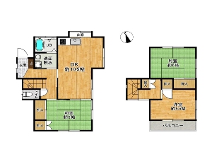 中古一戸建て 船橋市北本町2丁目 間取図 中古一戸建て 船橋市北本町2丁目 間取図