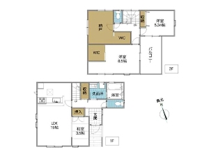 中古一戸建て 船橋市前原西4丁目 間取図