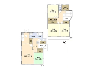 中古一戸建て 船橋市前原西8丁目 間取図
