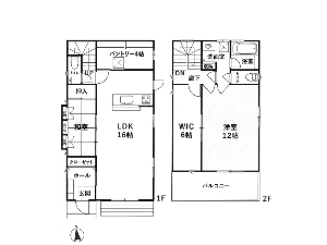 中古一戸建て 船橋市前原東2丁目 間取図 中古一戸建て 船橋市前原東2丁目 間取図