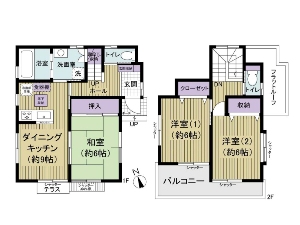 中古一戸建て 船橋市宮本7丁目 間取図 中古一戸建て 船橋市宮本7丁目 間取図