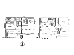 中古一戸建て 船橋市習志野2丁目 間取図
