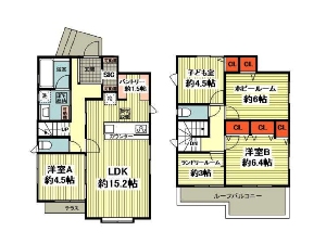 中古一戸建て 船橋市芝山5丁目 間取図