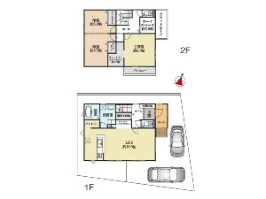 中古一戸建て 船橋市芝山6丁目 間取図