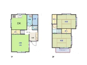 中古一戸建て 船橋市松が丘1丁目 間取図