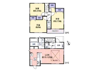 中古一戸建て 船橋市坪井西1丁目 間取図 中古一戸建て 船橋市坪井西1丁目 間取図