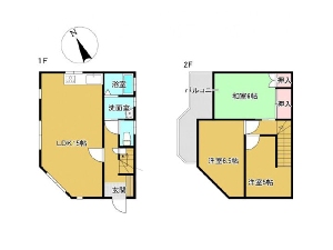 中古一戸建て 船橋市北本町2丁目 間取図
