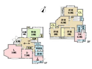 中古一戸建て 船橋市三山2丁目 間取図 中古一戸建て 船橋市三山2丁目 間取図