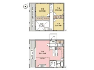 中古一戸建て 船橋市田喜野井2丁目 間取図